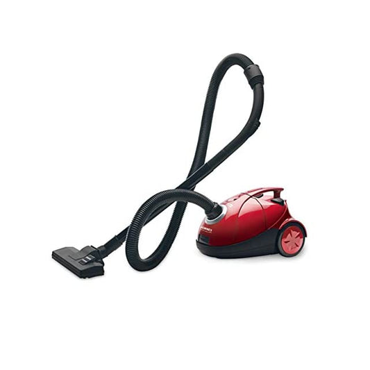 Eureka Forbes Quick Clean DX Vacuum Cleaner with 1200 Watts Powerful Suction Control, 3 Free Reusable dust Bag worth Rs 500, comes with multiple accessories, dust bag full indicator (Red), standerd