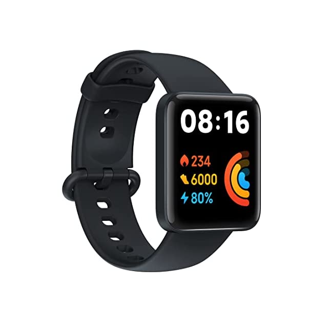 Redmi Watch 2 Lite - 3.94 cm Large HD Edge Display, Multi-System Standalone GPS, Continuous SpO2, Stress & Sleep Monitoring, 24x7 HR, 5ATM, 120+ Watch Faces, 100+ Sports Modes, Women’s Health, Black