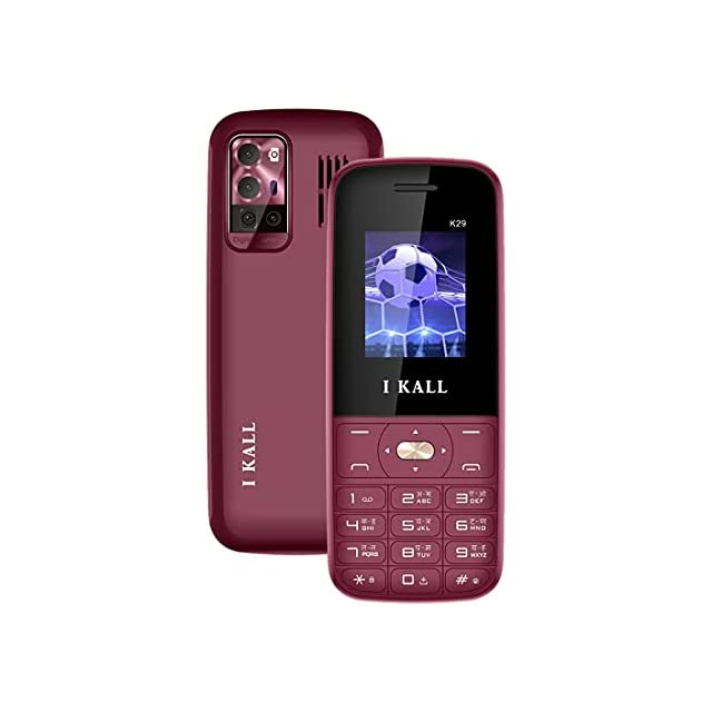 IKALL K29 Keypad Mobile (1.8 Inch, Dual Sim) (Wine Red)