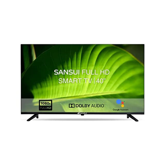 Sansui 102cm (40 inches) Full HD Certified Android LED TV JSW40ASFHD (Midnight Black) (2021 Model) | With Voice Search Smart Remote