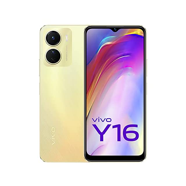 vivo Y16 (Drizzling Gold, 3GB RAM, 64GB Storage)
