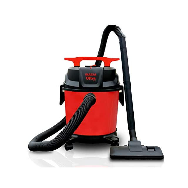 Inalsa Ultra WD10 Wet & Dry Vacuum Cleaner-1000W with 3in1 Multifunction Wet/Dry/Blowing| 14KPA Suction and Impact Resistant Polymer Tank,(Red/Black)