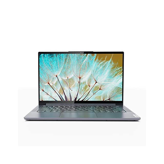 Lenovo Yoga Slim 7 11 Gen Intel Core i5 14"(35.56cm) FHD IPS 300Nits Thin & Light Touch Laptop (16GB/512GB SSD/Windows 10/MS Office/Backlit Keyboard/Fingerprint Reader/Slate Grey/1.36Kg), 82A300DFIN