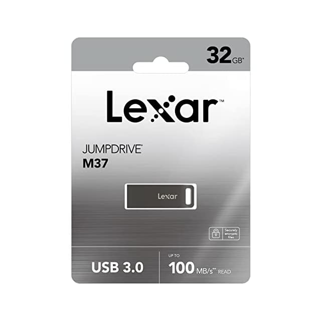 Lexar® 32GB JumpDrive® M37 Metal USB 3.0 Flash Drive