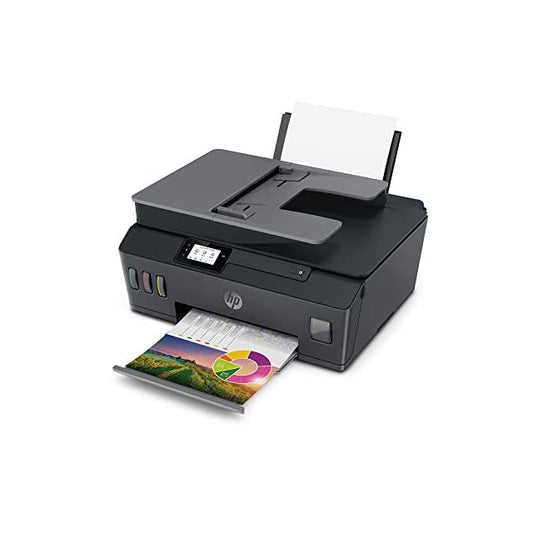 HP Smart Tank 530 Dual Band WiFi Colour Printer with ADF, Scanner and Copier for Home/Office, High Capacity Tank (18000 Black and 8000 Colour) with Automatic Ink Sensor, 35 Sheet ADF