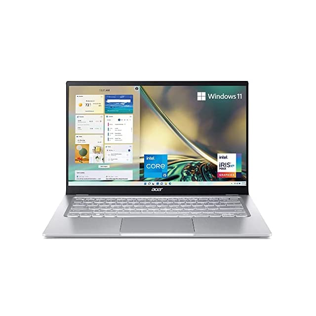 Acer Swift 3 SF314-512 Intel EVO Thin & Light Laptop (12th Gen Intel Core i5-1240P processor/8GB/512GB/Windows 11/MS Office/1.2kg/Backlit Keyboard/Fingerprint Reader/14" Full IPS Display)