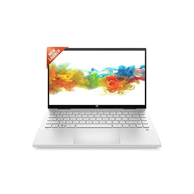 HP Pavilion x360 11th Gen Intel Core i5 14 inches FHD IPS, Convertible Laptop (16GB RAM/512GB SSD , B&O/Windows 11 Home/FPR/Backlit Keyboard/Alexa-Built in/MS Office/Natural Silver/1.52Kg) 14-dy1010TU