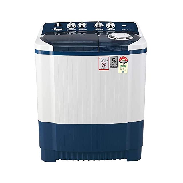 LG 7.5 Kg 5 Star Semi-Automatic Top Loading Washing Machine (P7535SBMZ, Dark Blue)