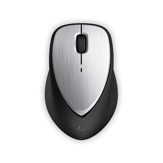 HP Envy 500 Wireless Rechargeable Mouse with Adjustable 800/1200/1600 DPI Settings and Micro USB Laser Sensor, Long Battery Life Last Upto 11 Weeks, Aluminum Finish (Grey)
