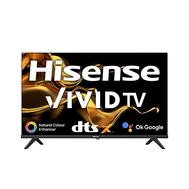 Hisense 108 cm (43 inches) Android 11 Series Full HD Smart Certified Android LED TV 43A4G (Black)