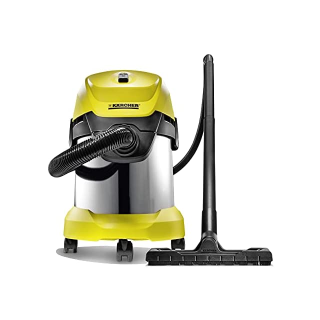Karcher WD3 Premium Wet and Dry Vacuum Cleaner (Yellow)