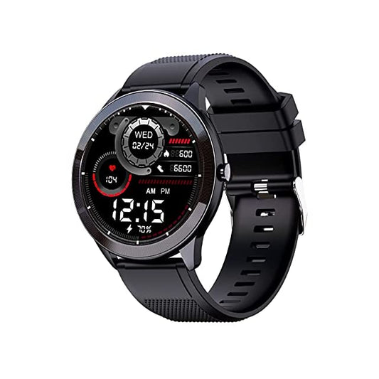 Maxima Max Pro X4 Smartwatch with SpO2,Upto 15 Day Battery life,Full-touch Ultra Bright 320*320 display of Upto 380 Nits,10+ Sports Mode,Continuous Heart Rate Monitoring&Unlimited Customized Watch Faces