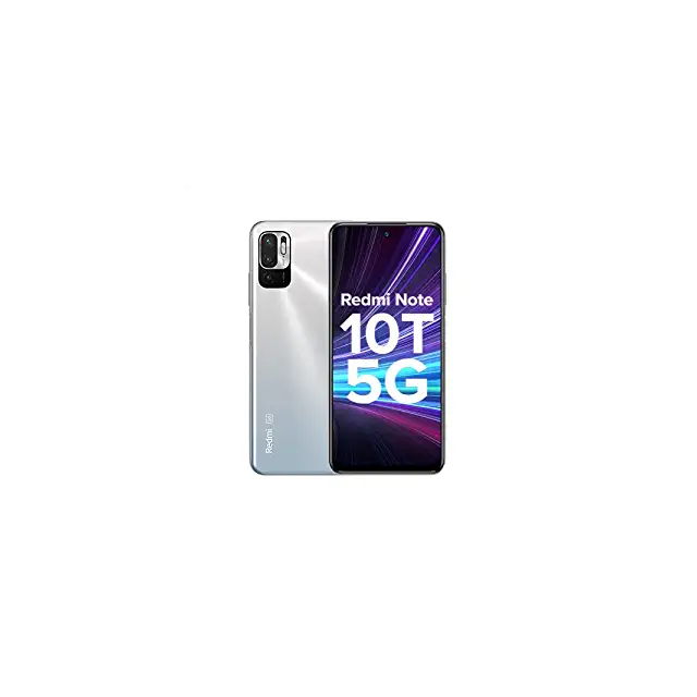 Redmi Note 10T 5G (Chromium White, 6GB RAM, 128GB Storage) | Dual5G | 90Hz Adaptive Refresh Rate | MediaTek Dimensity 700 7nm Processor | 22.5W Charger Included