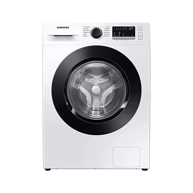 Samsung 8 Kg 5 Star Inverter, Hygiene Steam Fully-Automatic Front Loading Washing Machine (WW80T4040CE1TL, White)