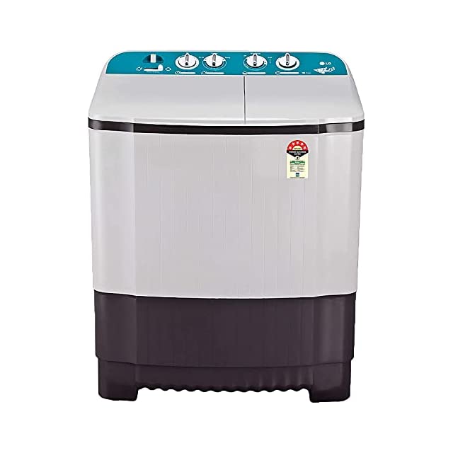 LG 6 Kg 5 Star Semi-Automatic Top Loading Washing Machine (P6001RGZ, Dark Grey, Roller Jet Pulsator), Large