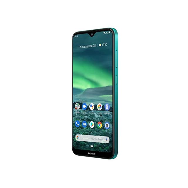 Nokia 2.3 Android 10 Smartphone 2GB RAM, 32GB Storage, Dual Rear Camera, Cyan Green