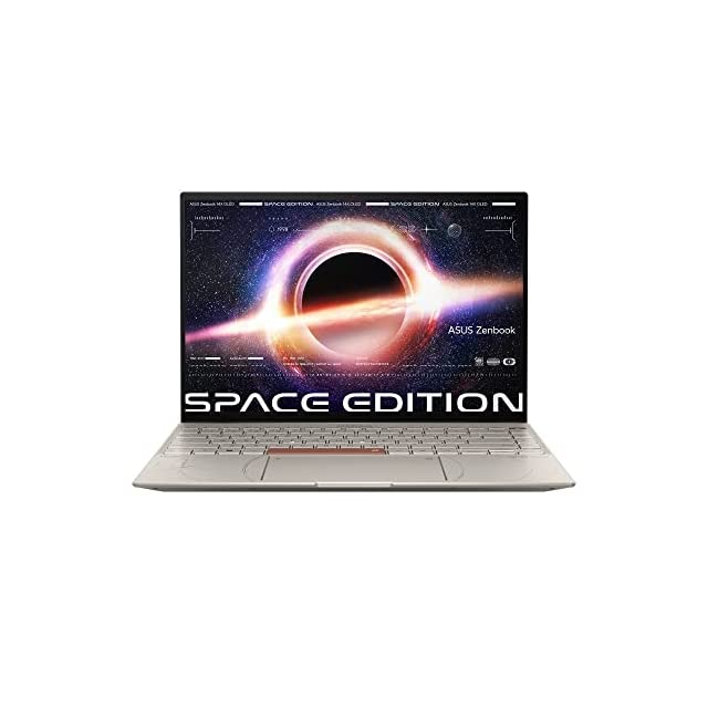 ASUS Zenbook 14X OLED Space Edition, 14" (35.56 cms) 2.8K OLED 16:10 90Hz Touch,  Core i5-12500H 12th Gen, Thin and Light Laptop (16GB/512GB SSD/Win 11/Office 2021/Titanium/1.4 kg), UX5401ZAS-KN521WS