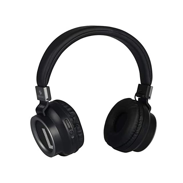 ZEBRONICS Zeb-Bang Wireless Bluetooth On The Ear Headphone with Mic and Playback time 16 hrs (Black)