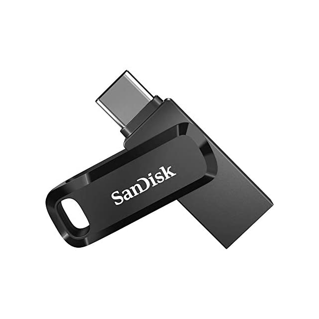 SanDisk 128GB Ultra Dual Drive Go USB Type-C Flash Drive, Black - SDDDC3-128G-G46