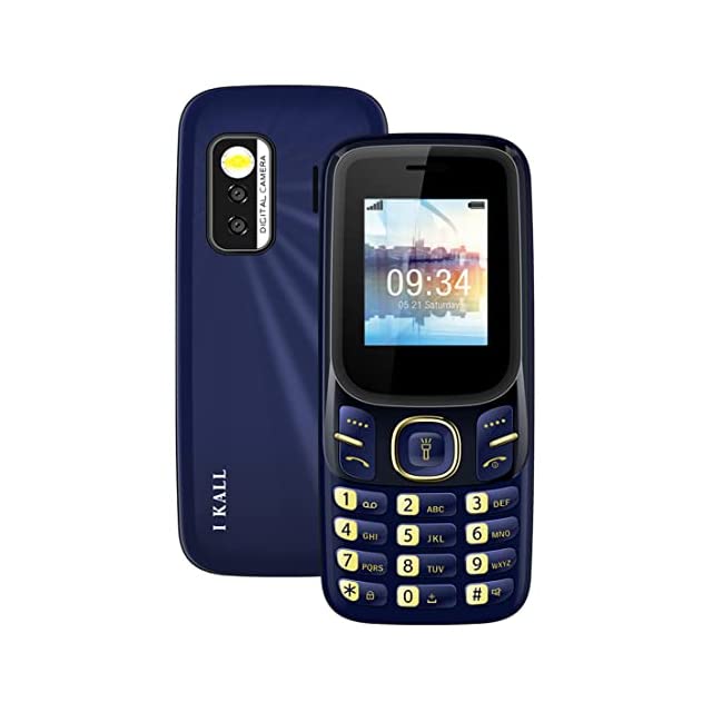 I KALL K999 (1.8 Inch, Vibration, Strong Torch) (Blue)