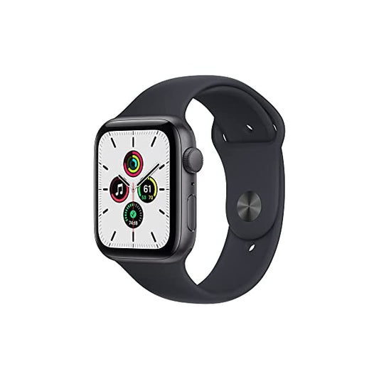 Apple Watch SE (GPS, 44mm) - Space Grey Aluminium Case with Midnight Sport Band - Regular