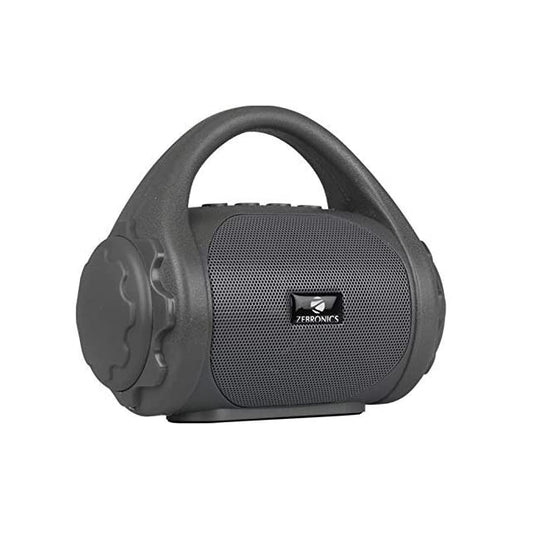 ZEBRONICS Zeb-County Bluetooth Speaker with Built-in FM Radio, Aux Input and Call Function (Grey)