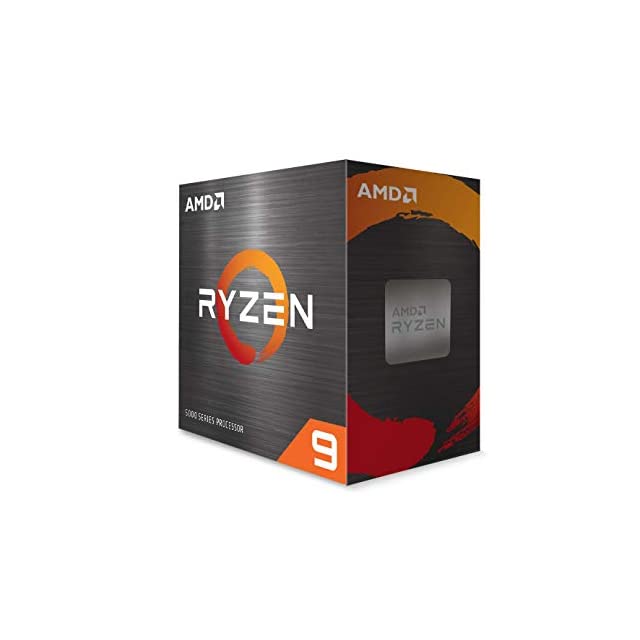 AMD 5000 Series Ryzen 9 5900X Desktop Processor 12 Cores 24 Threads 70 MB Cache 3.7 GHz up to 4.8 GHz AM4 Socket 500 Series chipset (100-100000061WOF)