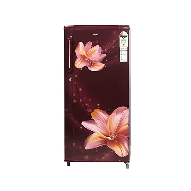 Haier 190 L 2 Star Direct-Cool Single Door Refrigerator (HRD-1902CRS-E, Red Serenity)