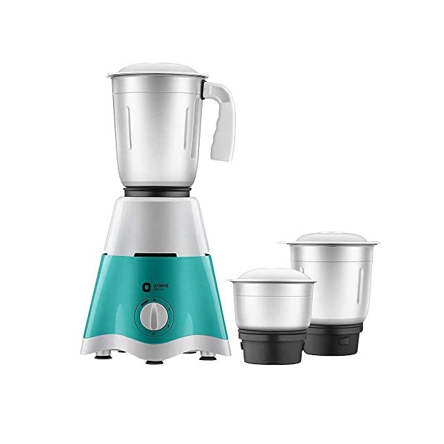 Orient Electric MGBL50TG3 500W Mixer Grinder with 3 Jars, Green, Turquoise Green