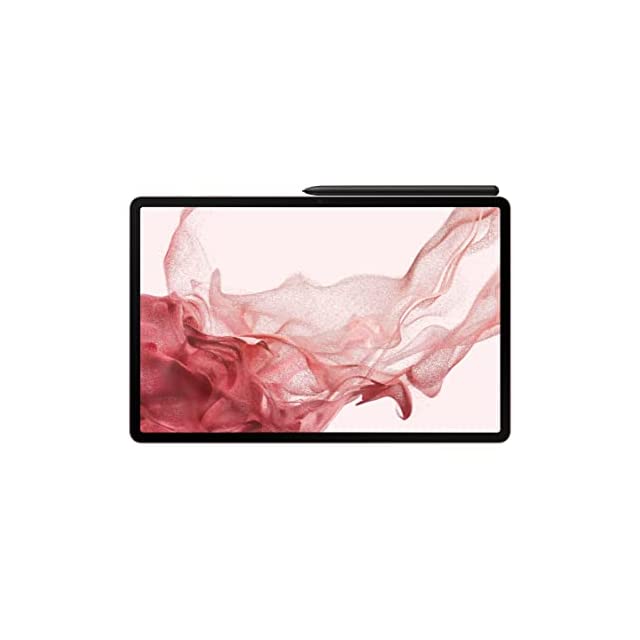 Samsung Galaxy Tab S8+ 31.49 cm (12.4 inch) sAMOLED Display, RAM 8 GB, ROM 128 GB Expandable, S Pen in-Box, Wi-Fi+5G Tablet, Pink Gold