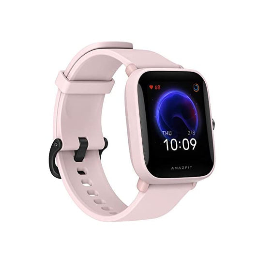 Amazfit Bip U Smart Watch, SpO2 & Stress Monitor, 3.63 (1.43") HD Color Display, 60+ Sports Modes, Breathing Training, 50+ Watch Faces (Pink)
