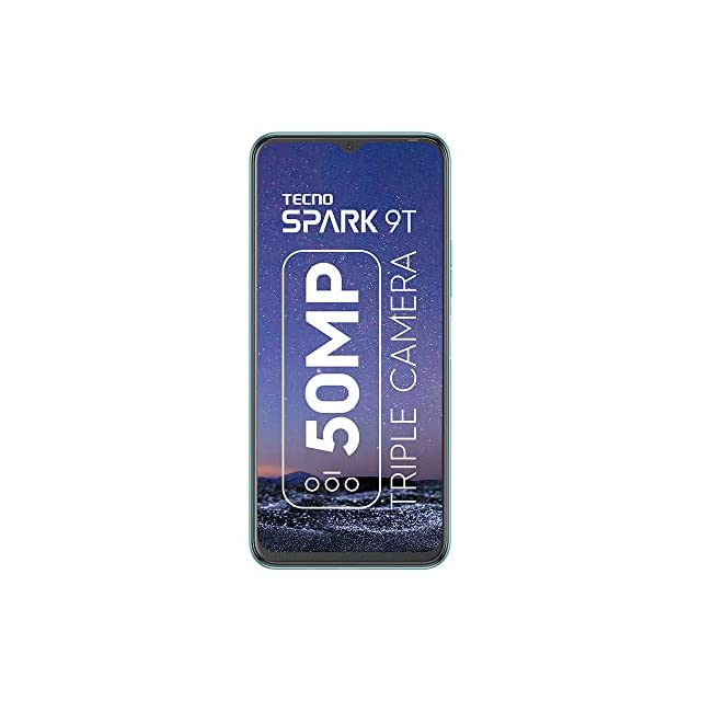 Tecno Spark 9T (Turquoise Cyan, 4GB RAM, 64GB Storage)|50MP SuperNight Triple Camera|7GB Large RAM with Memory Fusion|6.6" FHD+Dot Display|18W Flash Charger|Helio G35 Processor