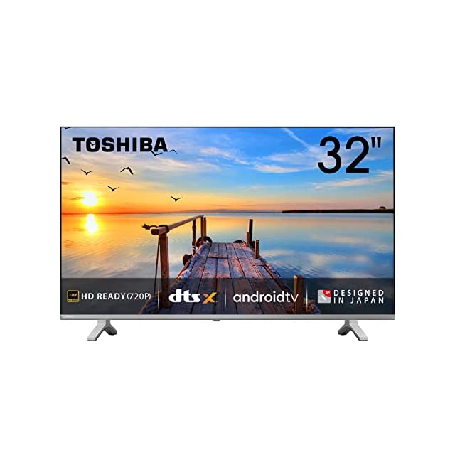 Toshiba 80 cm (32 inches) E Series HD Ready Smart Android LED TV 32E35KP (Silver)