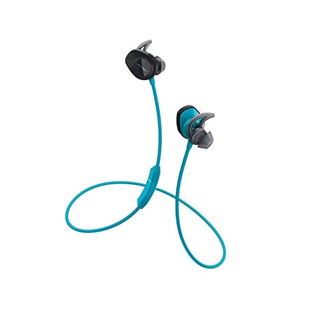 Bose Soundsport Sweatproof Bluetooth Wireless In Ear Earphones With Mic For Running And Sports, Aqua