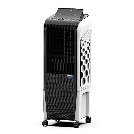 Symphony Diet 3D 20i Portable Tower Air Cooler For Home with 3-Side Honeycomb Pads, Pop-Up Touchscreen, i-Pure Technology and Low Power Consumption (20L, White & Black)