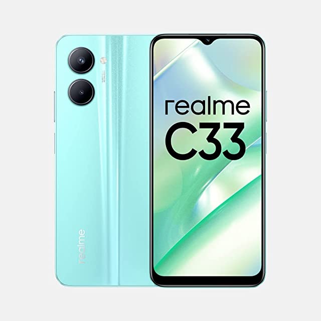 Realme C33 (Aqua Blue, 4GB RAM, 64GB Storage)