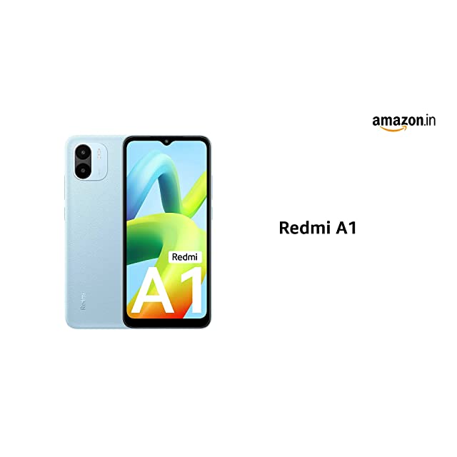 Redmi A1 (Black, 2GB RAM, 32GB Storage) | Helio A22 | 5000 mAh Battery | 8MP AI Dual Cam | Leather Texture Design | Android 12