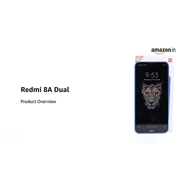 Redmi 8A Dual (Sea Blue, 3GB RAM, 64GB Storage) – Dual Cameras & 5,000 mAH Battery
