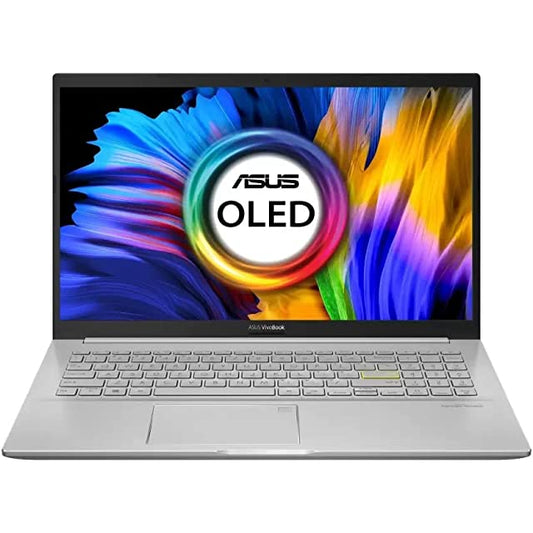 ASUS VivoBook K15 OLED (2022) Ryzen 5 Hexa Core 5500U - (8 GB/1 TB HDD/256 GB SSD/Windows 11 Home) KM513UA-L503WS Thin and Light Laptop (15.6 inch, Transparent Silver, 1.80 kg, with MS Office)