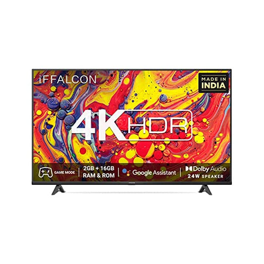 iFFALCON 108 cm (43 inches) 4K Ultra HD Certified Android Smart LED TV 43U61 (Black)