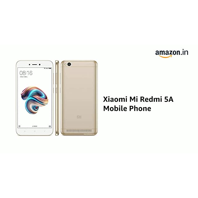 Xiaomi Mi Redmi 5A Mobile Phone (Gold, 2GB RAM, 16GB ROM)