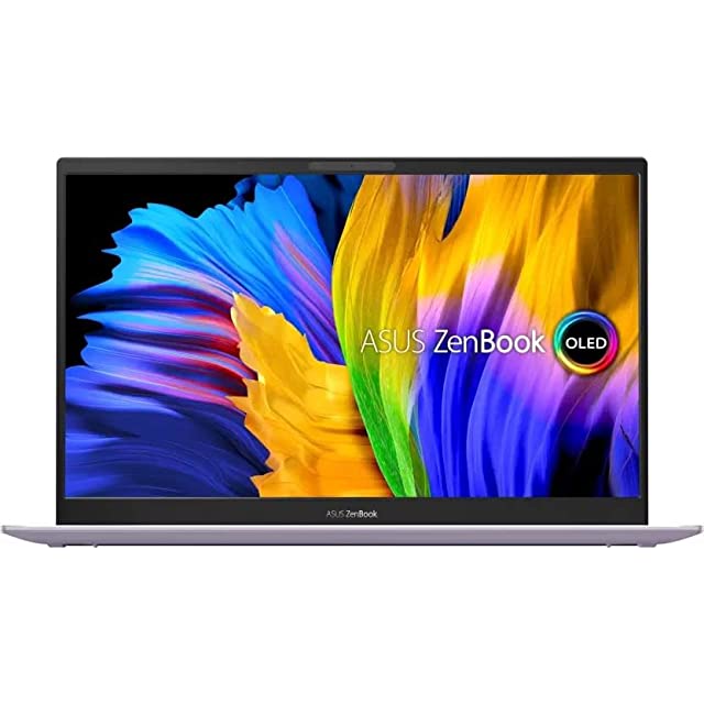 ASUS ZenBook 13 OLED (2021) Intel Core i7-1165G7 11th Gen 13.3" (33.78 cms) FHD Thin and Light Laptop (16GB/1TB SSD/Windows 10/Office 2019/Intel Iris Xᵉ Graphics/Lilac Mist/1.14 kg), UX325EA-KG701WS