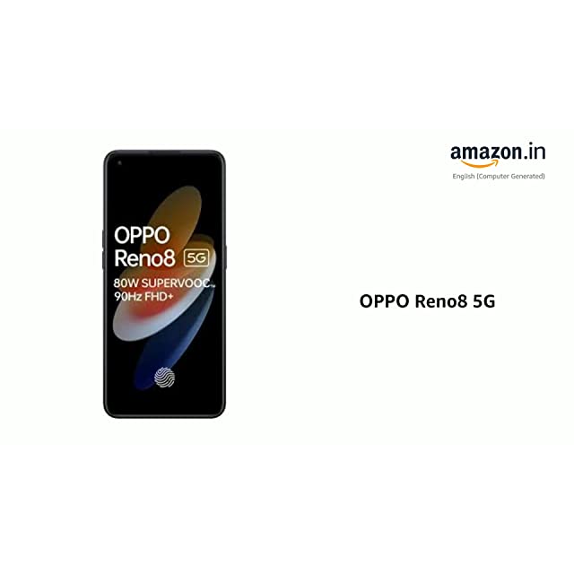 OPPO Reno8 5G (Shimmer Black, 128 GB) (8 GB RAM)
