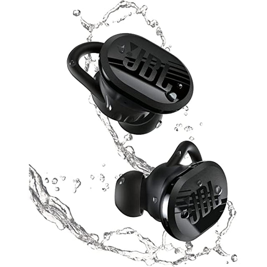 Jbl Endurance Race Bluetooth Truly Wireless Active Sports in Ear Earbuds with Mic 30Hrs Playtime Ip67 Water & Dustproof Secure Fit with Enhancer & Twistlock Design for Running & Workouts (Black)