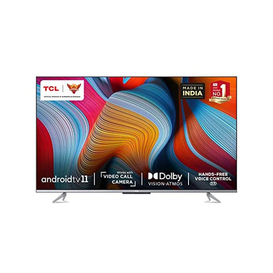 TCL 139 cm (55 inches) 4K Ultra HD Smart Certified Android LED TV 55P725 (Black)