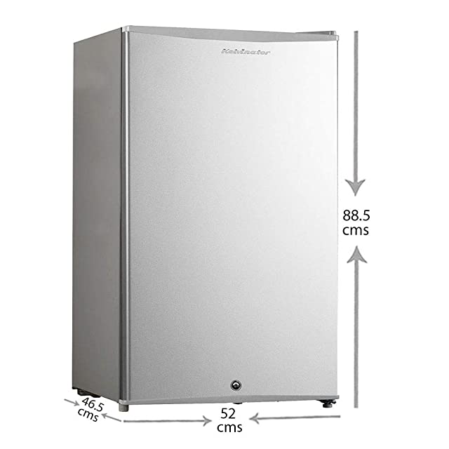 Kelvinator 95 litres 1 Star Single Door Refrigerator, Silver Grey KRC-A110SGP