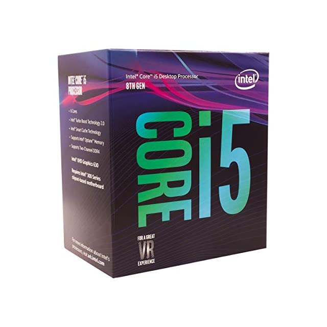 Intel ® Core i5-8400 Processor (9M Cache, up to 4.00 GHz)