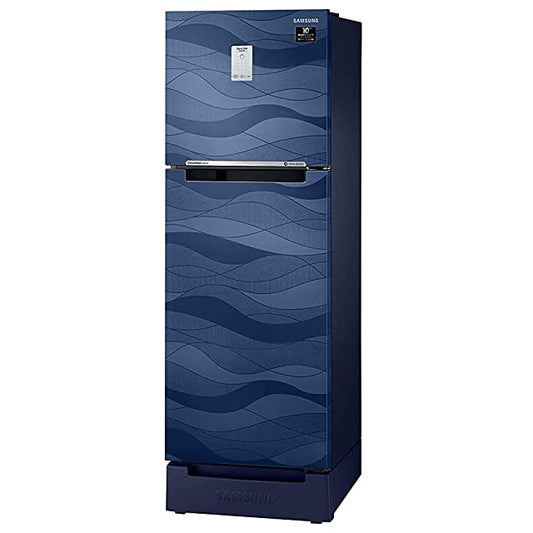Samsung 244 L 3 Star Frost-Free Double Door Refrigerator (RT28T3C23UV/HL, Blue Wave)