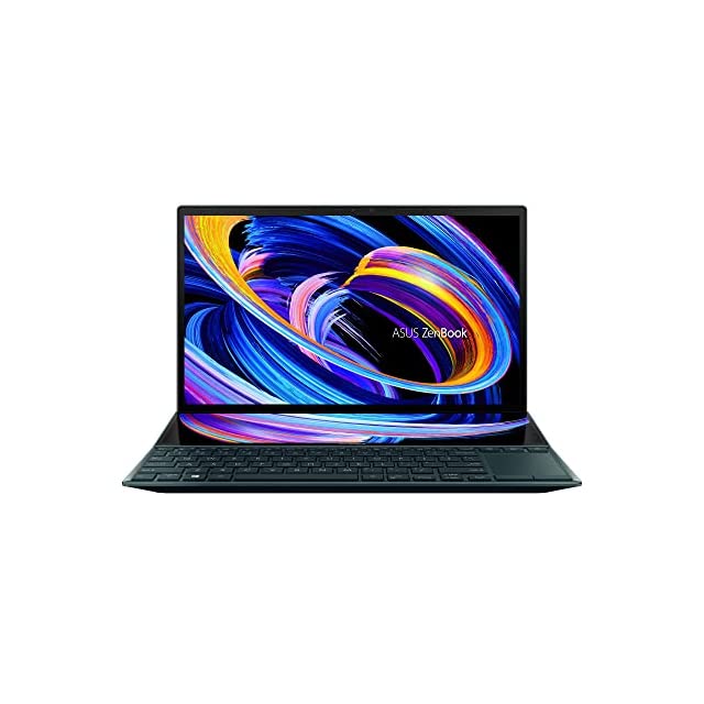 ASUS ZenBook Duo 14 (2021), 14" (35.56 cm) FHD, Intel Core i5-1155G7 11th Gen, Dual Screen Laptop (16GB/512GB SSD/Windows 11/Office 2021/2GB NVIDIA GeForce MX450/Blue/1.62 Kg), UX482EGR-KA521WS