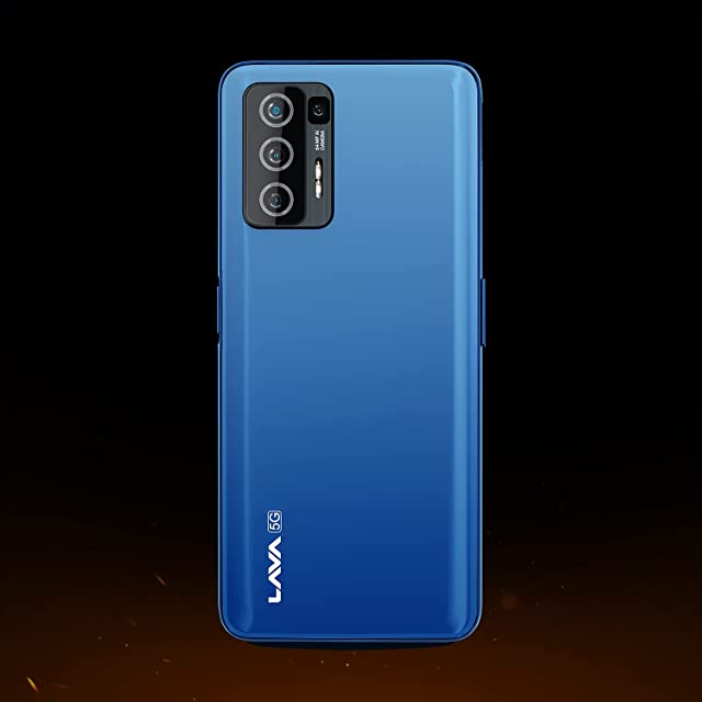 Lava Agni 5G |64 MP AI Quad Camera| (8GB RAM/128 GB ROM)| 5000 mAh Battery| Superfast 30W Fast Charging| 6.78 inch Big Screen (Fiery Blue)